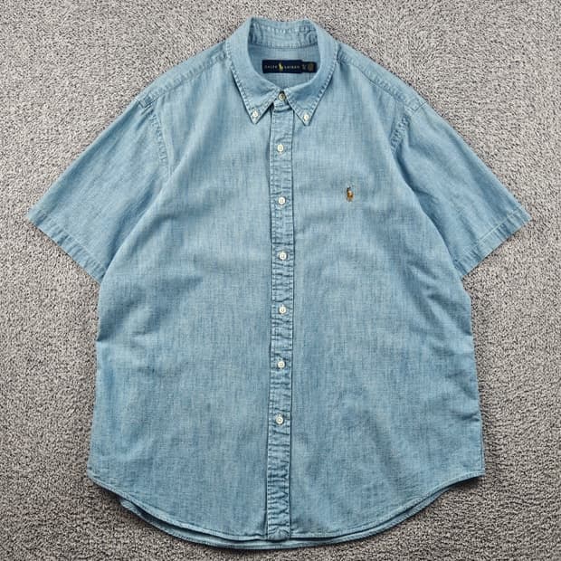폴로랄프로렌 데님 반팔 셔츠 ( XL ) / 12538