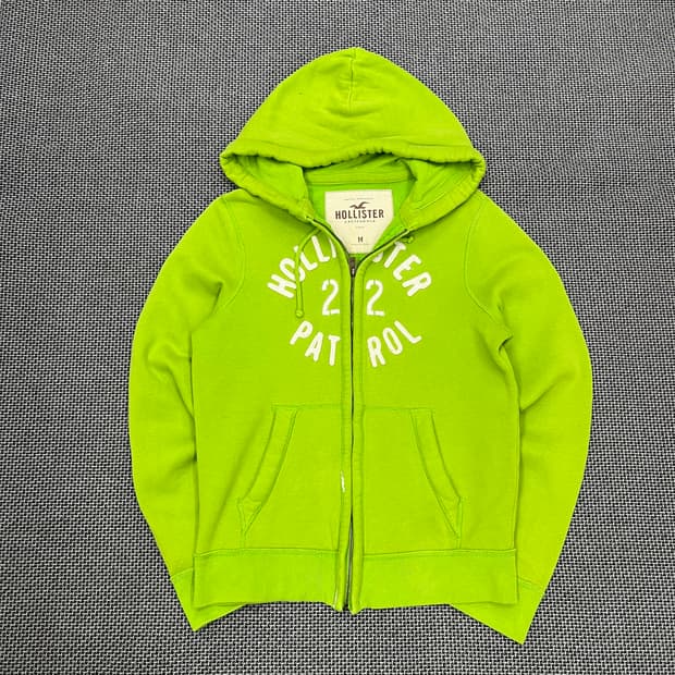 홀리스터 그린 후드집업