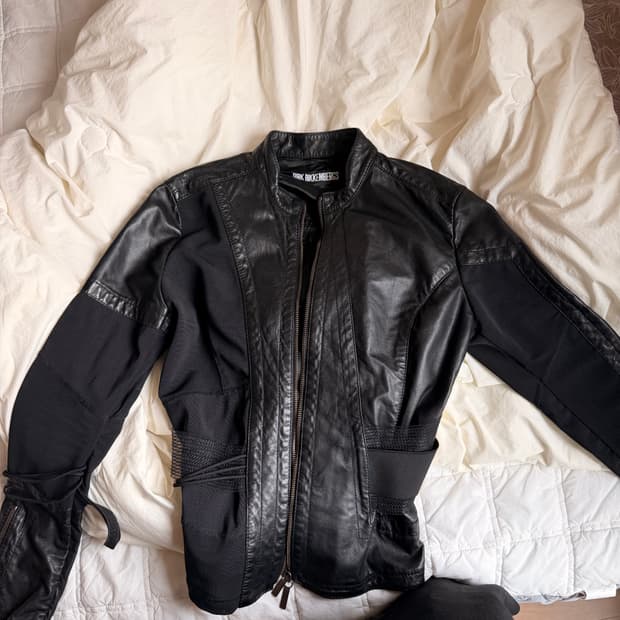 Dirk bikkembergs 04ss leather jacket
