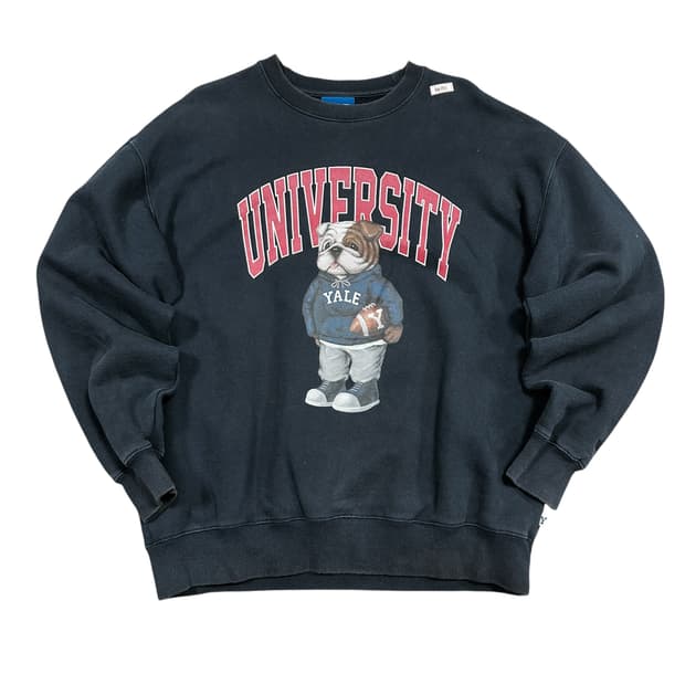 ✨ (바배) 예일 불독 네이비 맨투맨 