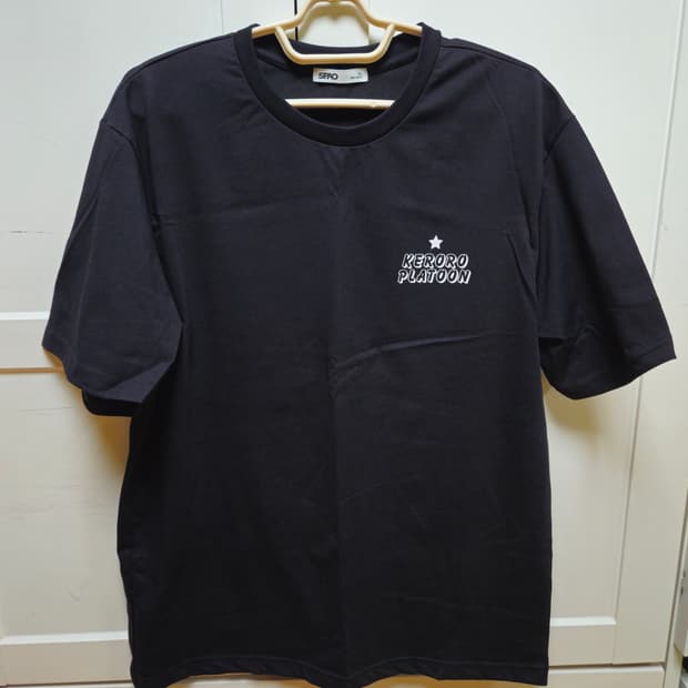 스파오 케로로 반팔티 블랙 XL