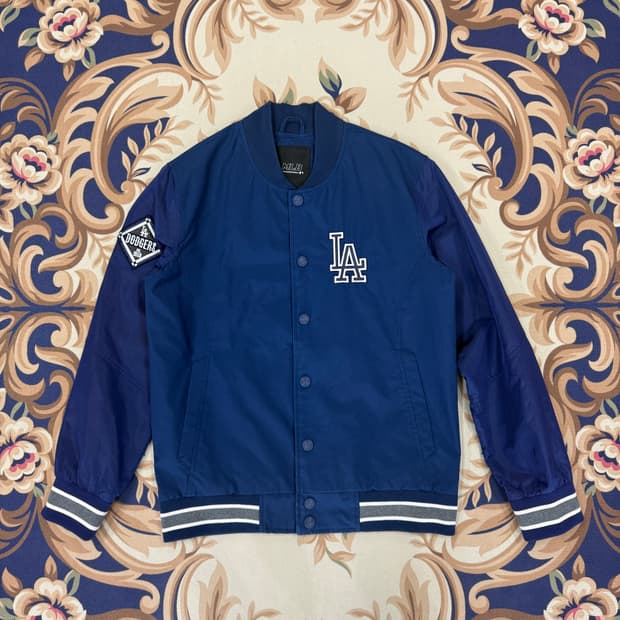 (M)엠엘비MLB LA다저스 투톤 베이스볼 자켓(블루)