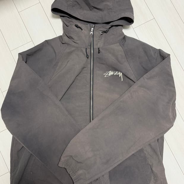 스투시 웨이브 다이 비치 쉘 자켓