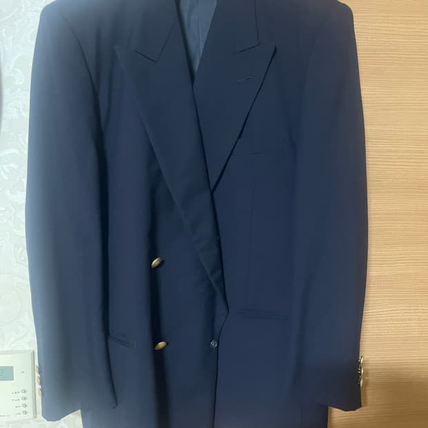 Caranza Venusiano 남성 네이비 블레이저 105