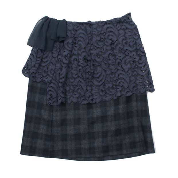 kolor 레이어드 프릴 스커트