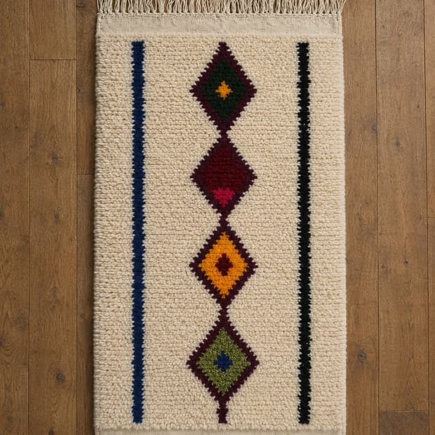 모로칸 양모 러그 Morocan azilal rug #9