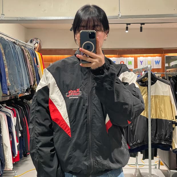 90s 빈티지 올드스쿨 바람막이