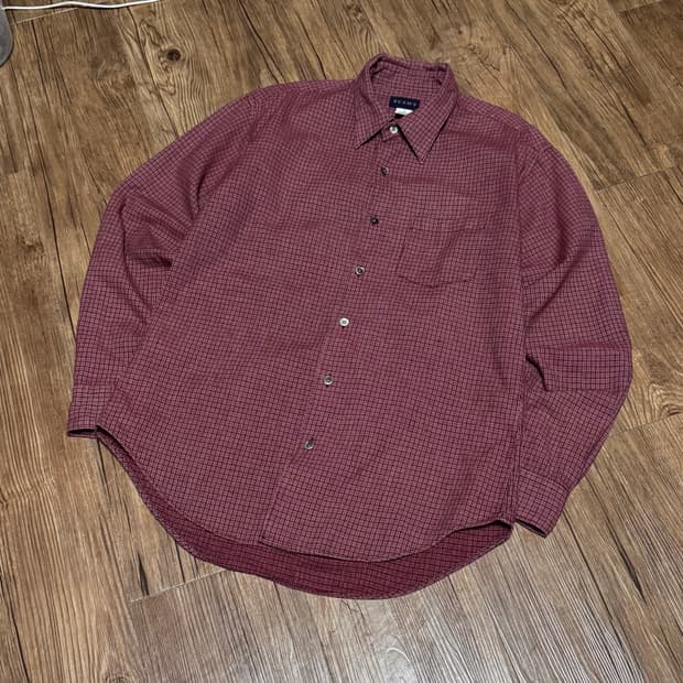 [L] 빔즈 빈티지 체크 셔츠