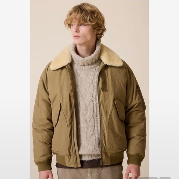 (24년) 헨리코튼 스핏파이어 빈티지왁스 구스 다운점퍼 100 (70만원