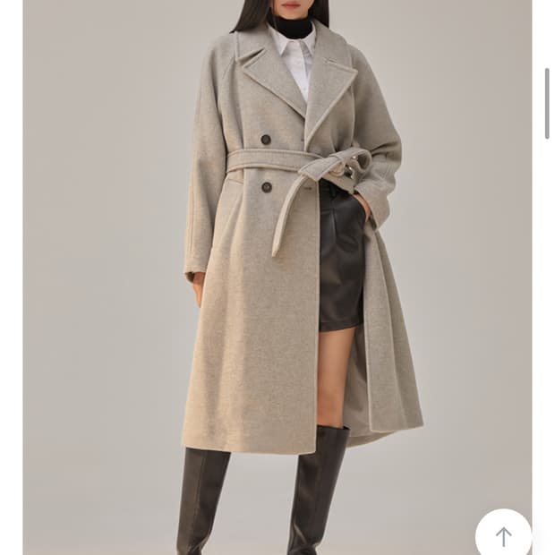 미쏘 롱코트 블랙 S