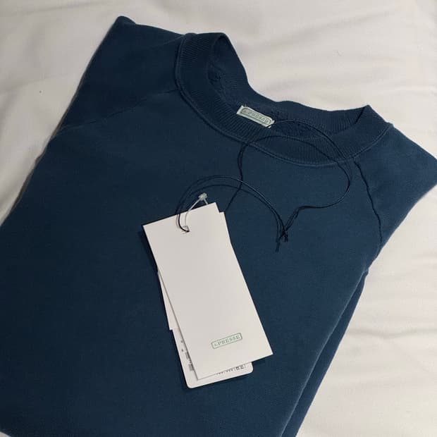 [3] 아프레쎄 26ss 라이트웨이트 빈티지 스웻 네이비