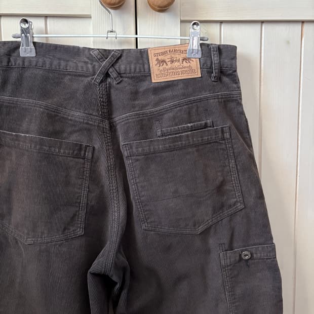 올드 스투시 팬츠 카펜터 그레이 코듀로이 32 사이즈