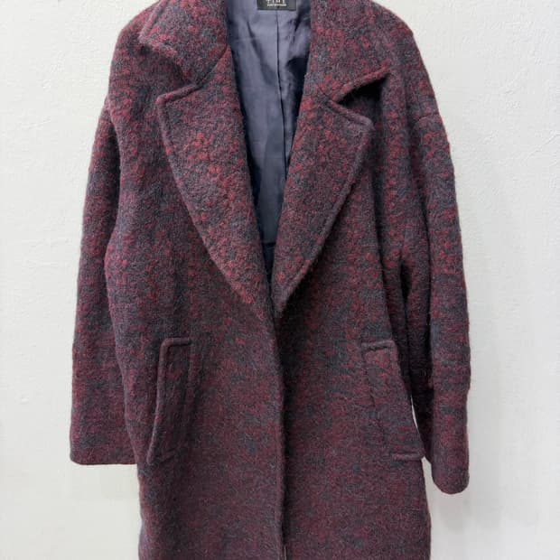 정품) TIME 한섬 여성 모직 코트 90