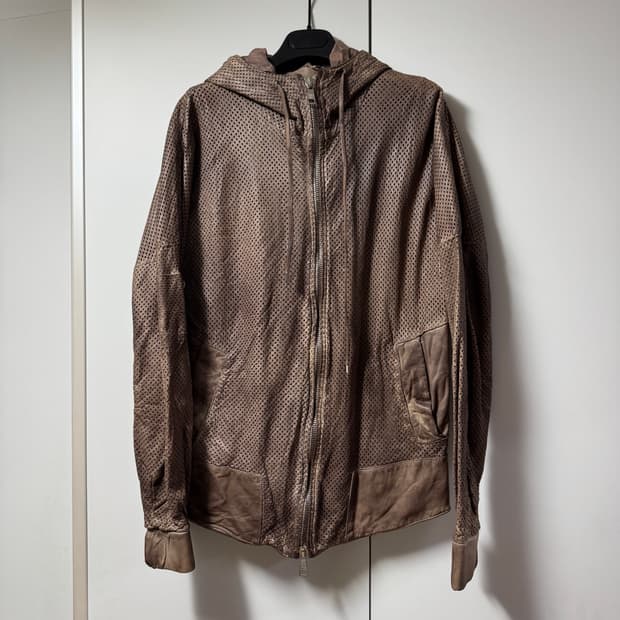 조르지오 브라토 레더 후드