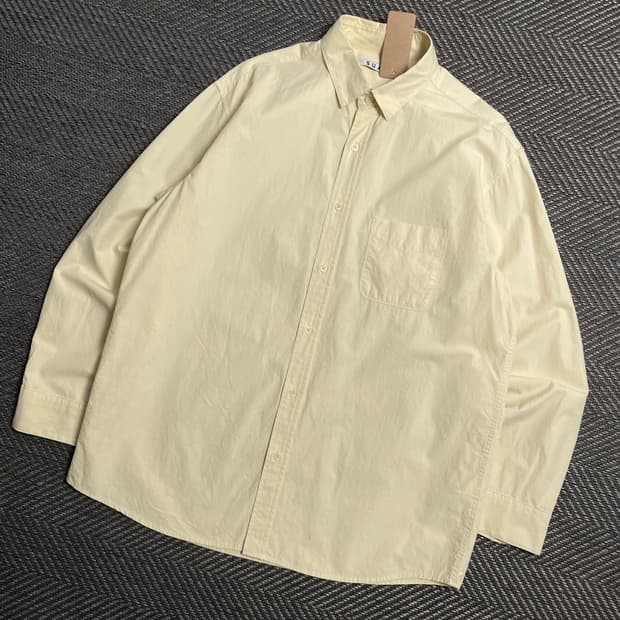 SUARE 수아레 미니멀 박시핏 코튼 셔츠y 5336