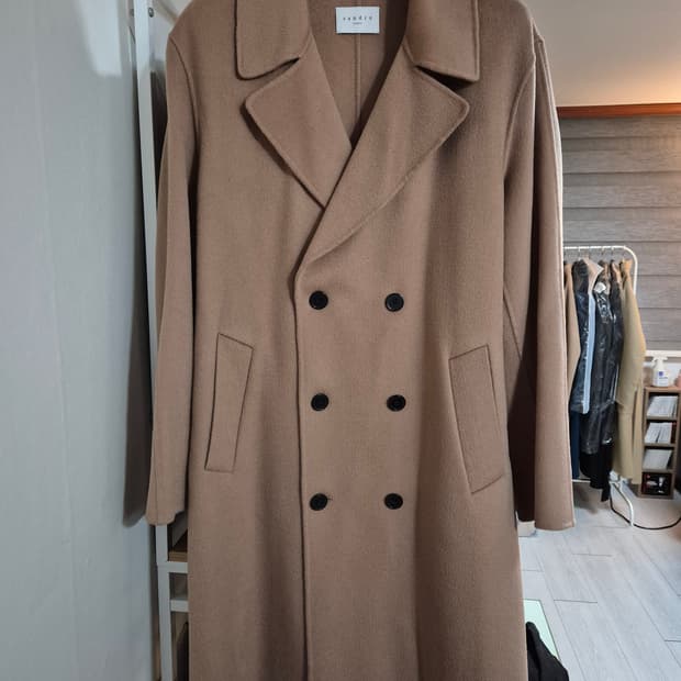 산드로옴므 캐시미어 더블코트 XL 베이지