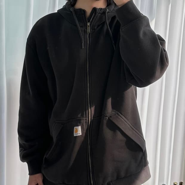 [L]칼하트 써멀 레인디펜더 블랙 후드집업