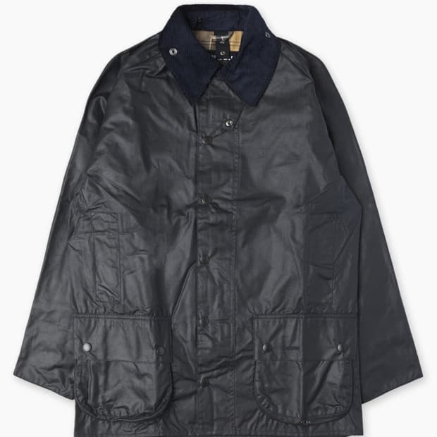 바버 뷰포트 왁스 자켓 네이비 38