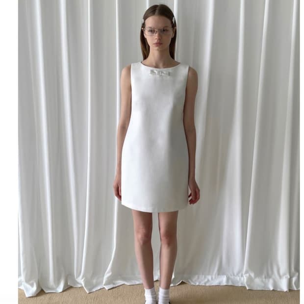 PFF Girl white sleeveless dress 원피스 드레스