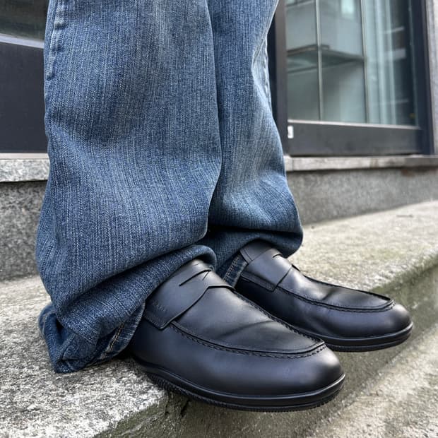 00s 빈티지 블랙 프라다 스포츠 로퍼