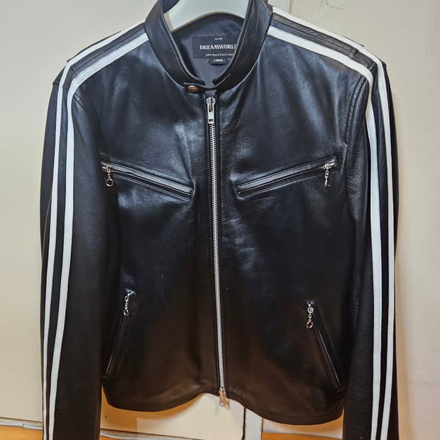 100 L ~ 105 XL) 드림월드 레이싱 라이더 양가죽 자켓