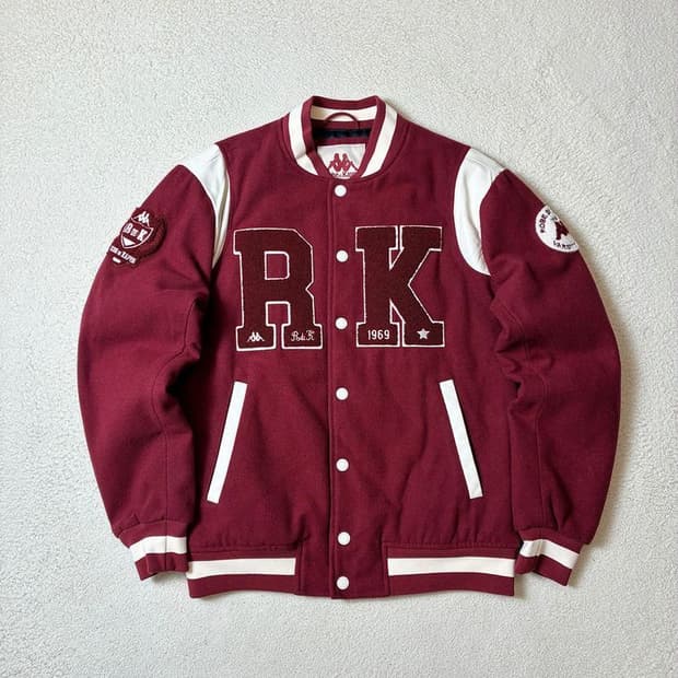 Robe di Kappa 23FW 울 바시티 자켓 PN7851