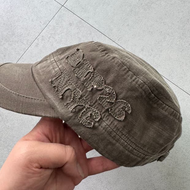 빈티지 브라운 캡모자