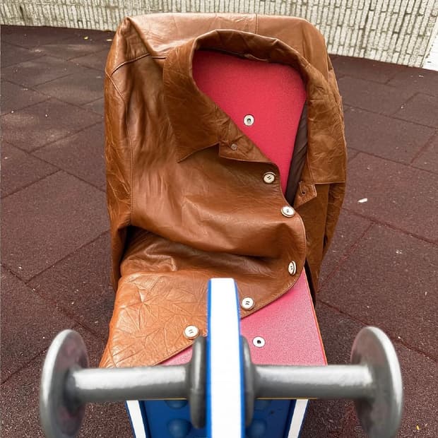 Fadingmarket Crinkle Leather Jacket m