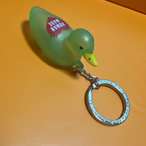 휴먼메이드 덕 pvc 키 체인 키링