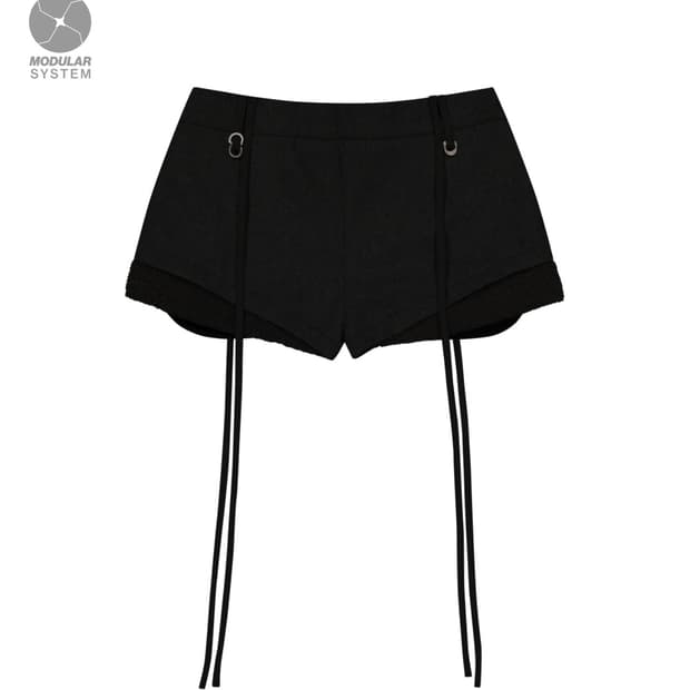 오호스 Micro Wool Shorts / Black 마이크로 울 숏츠 
