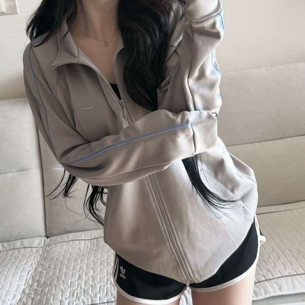 나이키 일본 그레이 블루 져지