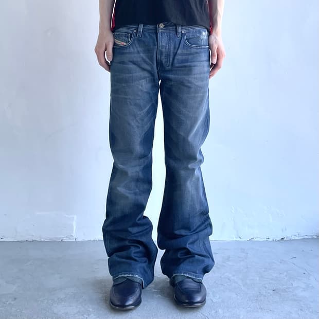 디젤 플레어 데님 팬츠