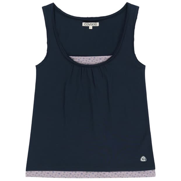 새상품) 코이세이오 두두 레이어드 슬리브리스 네이비