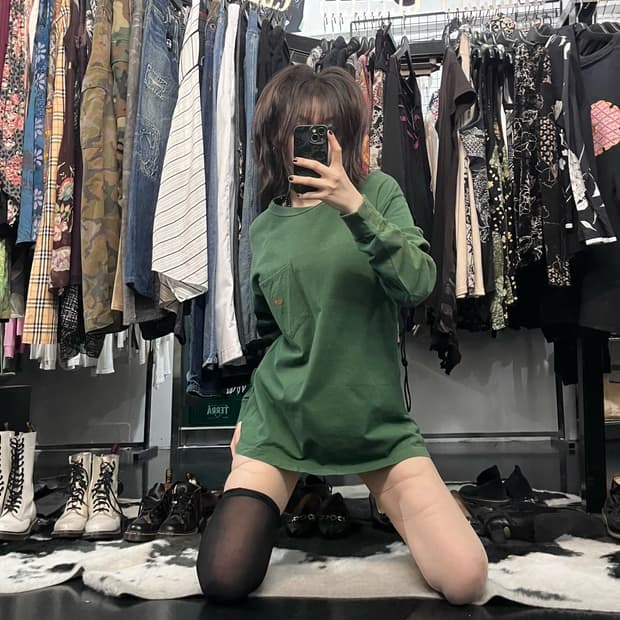 노스페이스 퍼플 라벨 오버핏 롱슬리브