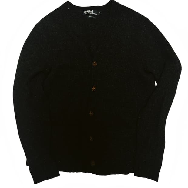 폴로 랄프로렌 블랙 니트 가디건