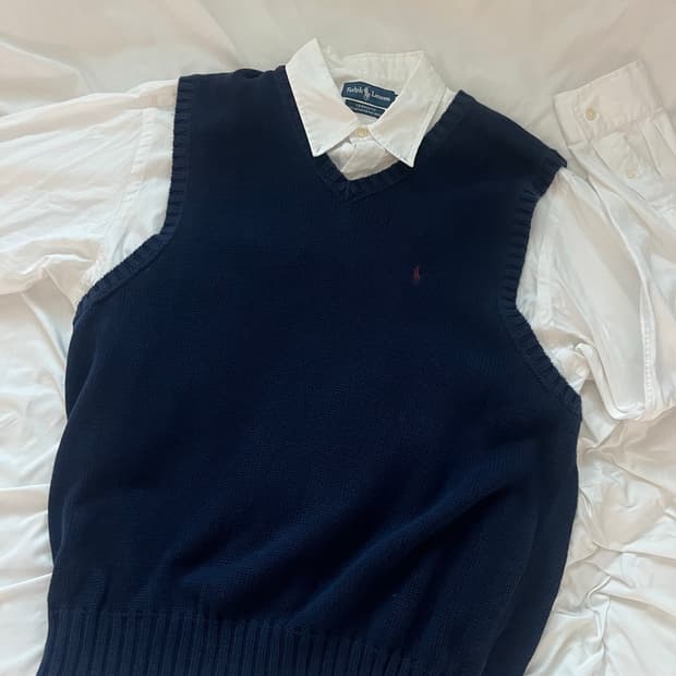 랄프로렌 정품 셔츠 니트 세트