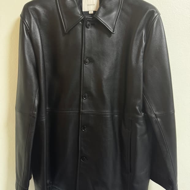 셔터 이탈리안 램스킨 레더 카코트 S Size (머듈, 강정석, 아이엘)