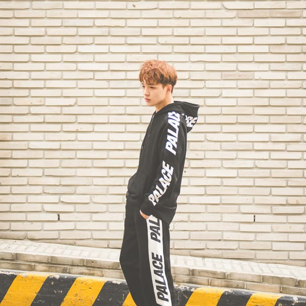 팔라스 라지업 Palace 블랙 트레이닝복 세트