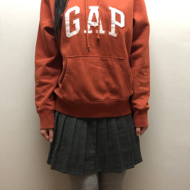 빈티지 갭 오렌지 후디