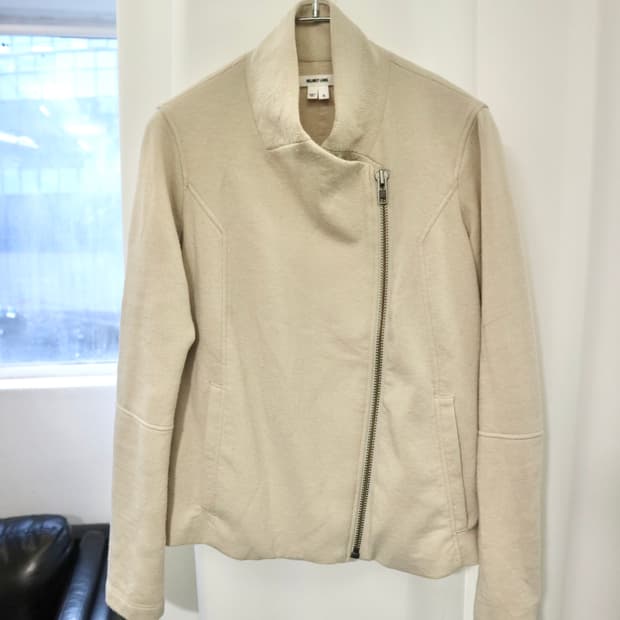 Helmut Lang wool biker jacket