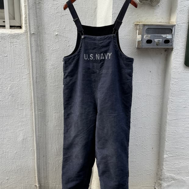 레어) 40s 대전용 미해군 스텐실 오버롤 (라지)