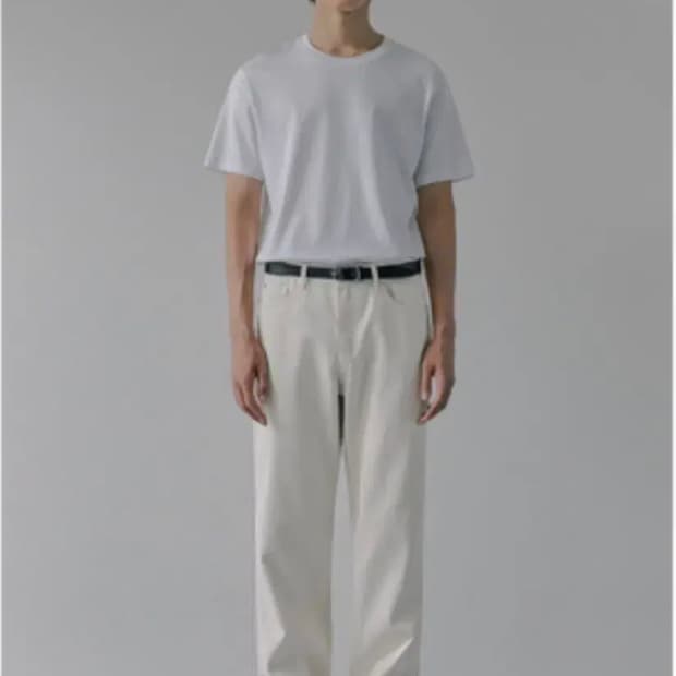 브랜디드 퓨어 크림 진스, 사이즈 32