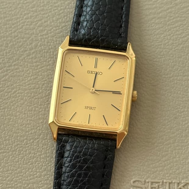 Seiko 세이코 쿼츠 필릿 스퀘어 골드 1995