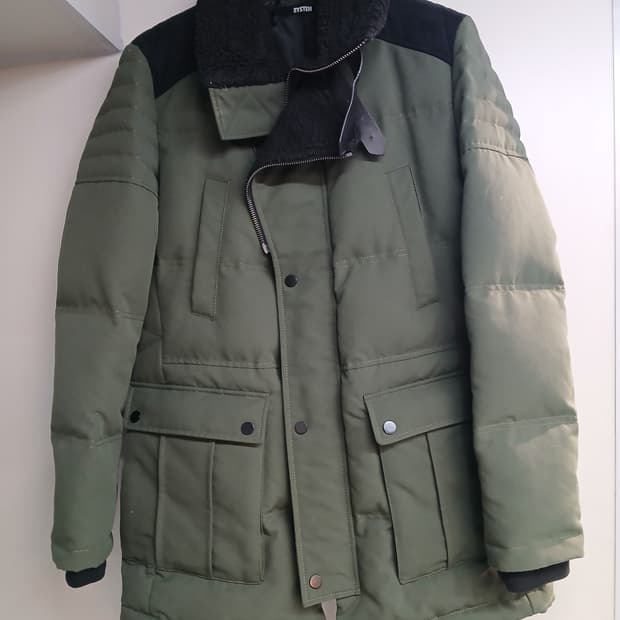 시스템 패딩 (양가죽+오리털) 사이즈 100