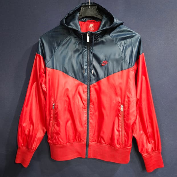 나이키 자수로고 투톤 남성 100 방풍 바람막이 