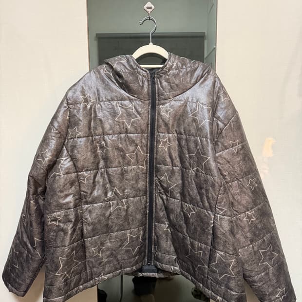 Y2K/갸루st 별 패턴 패딩