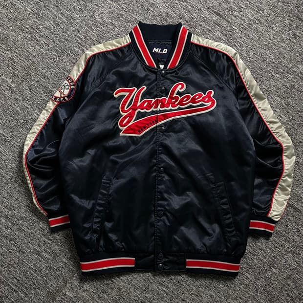 MLB 뉴욕 양키스 사틴 바시티 자켓o 2090