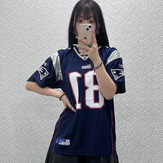 리복 NFL 뉴잉글랜드 패트리어츠 럭비 져지 반팔티 100 C13133