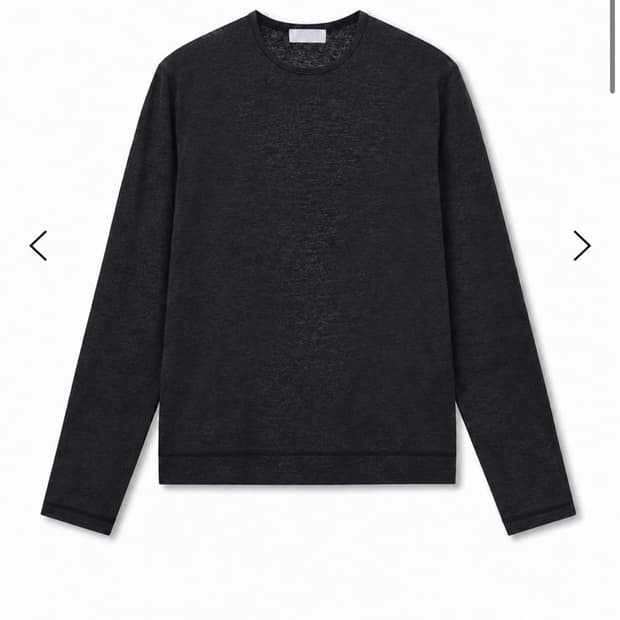 구매) LES Fin linen top (Black) 48사이즈