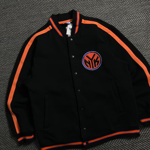 00s 리복 NBA 뉴욕 닉스 올드스쿨 바시티 자켓 y 4072